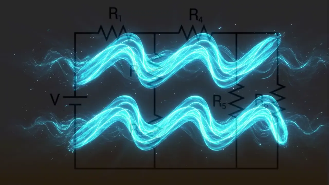 The Aquarius glyph glowing over a circuit diagram, from the film