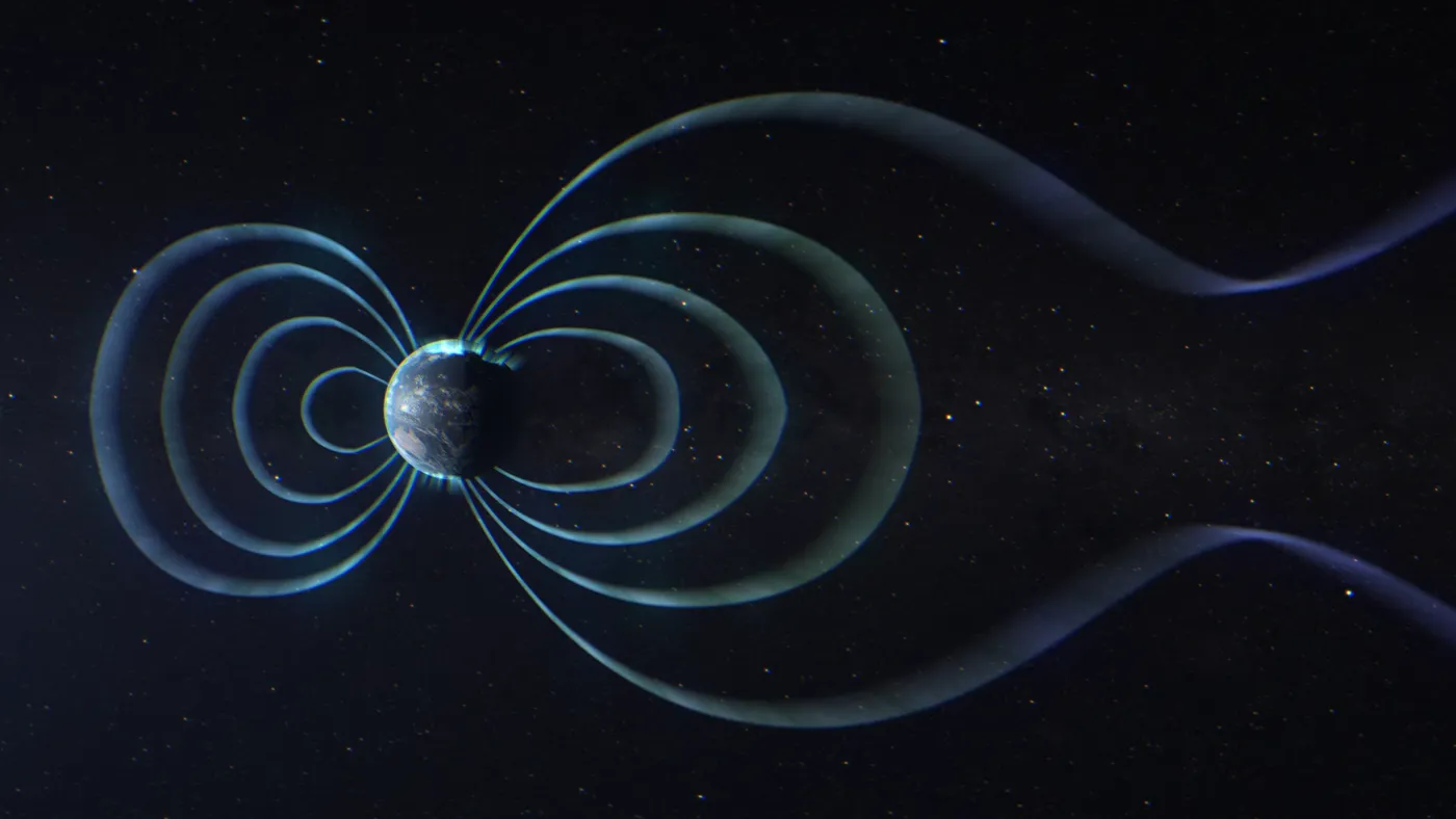 Earth’s magnetic field lines