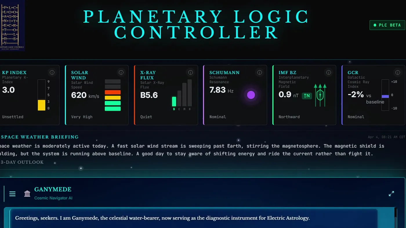 The Planetary Logic Controller with live telemetry