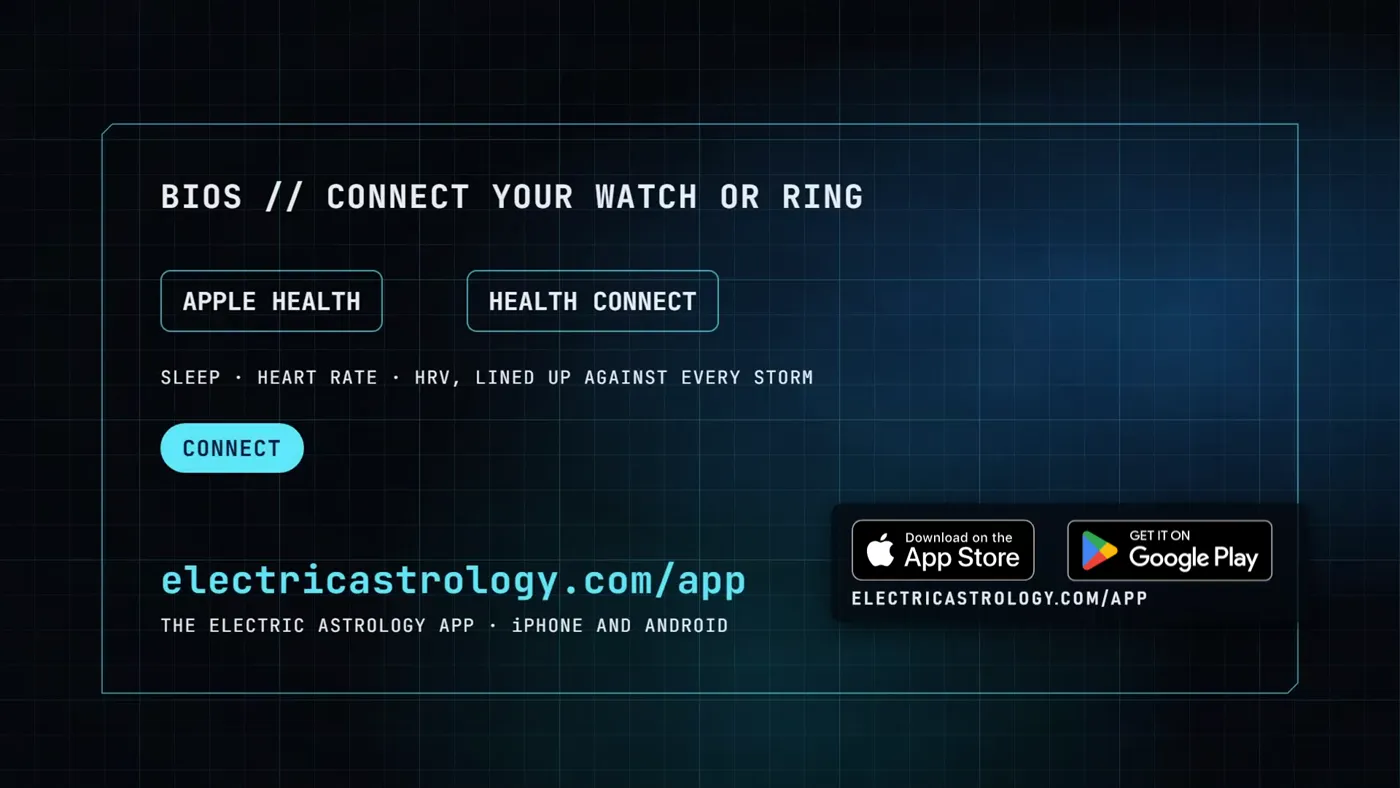 Bios: connect your watch or ring through Apple Health or Health Connect