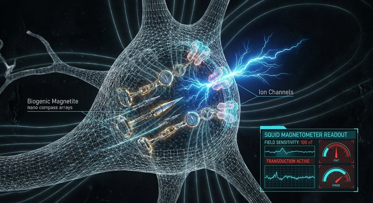 BIOGENIC MAGNETITE: THE HARDWARE RECEIVER